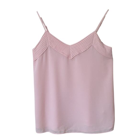 Naked Zebra Women Sz S Pink Feminine Dainty Fairy Y2K Flowy Pleated Camisole Top - Picture 1 of 9